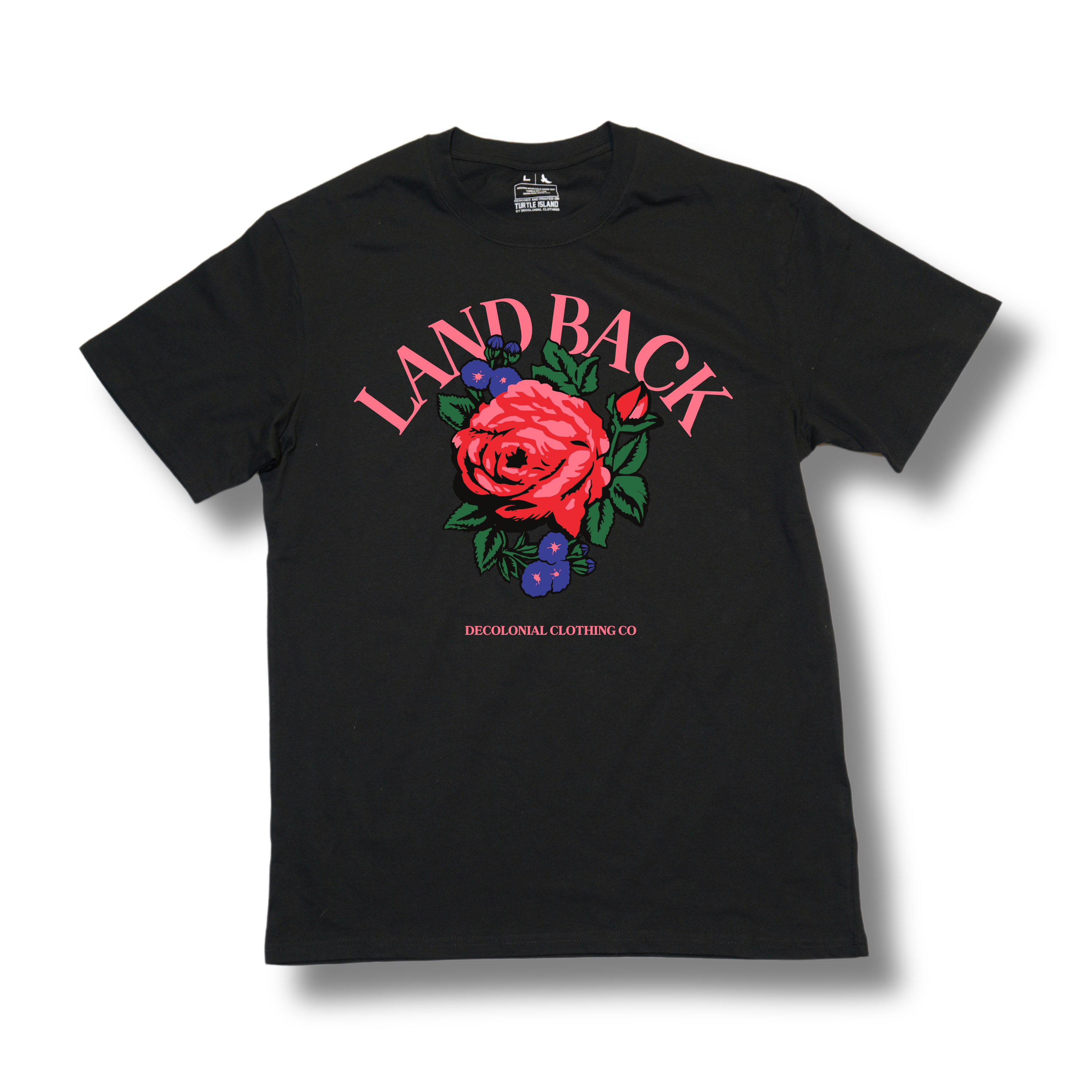 BLACKSCANDAL Back Opening Print Shirt薔薇 Rose Land Back Tee – Decolonial Clothing Co.
