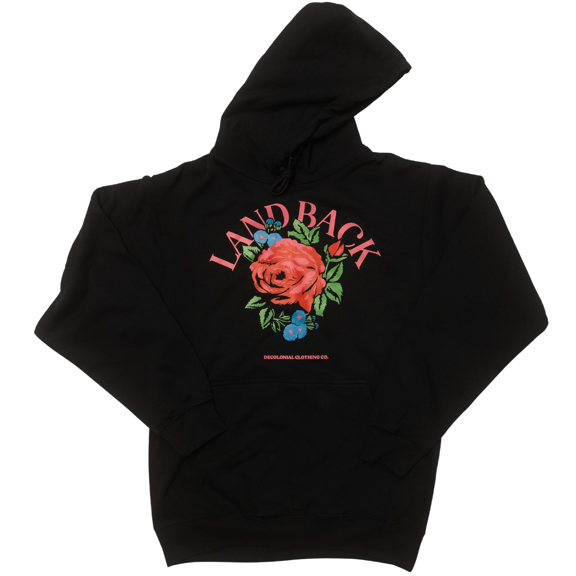 Hoodie with roses store on sleeves and hood