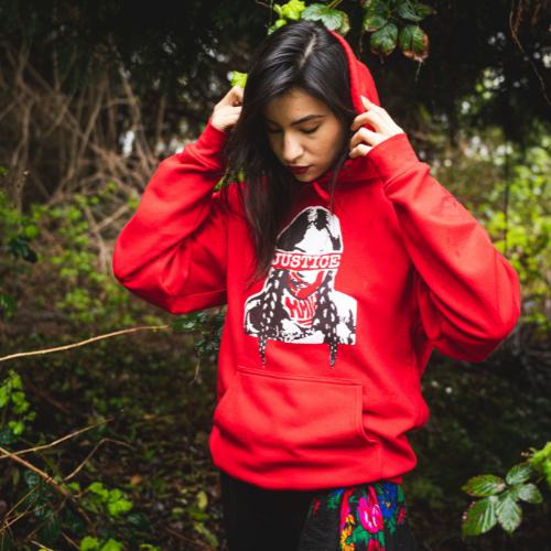 Justice 2025 black hoodie